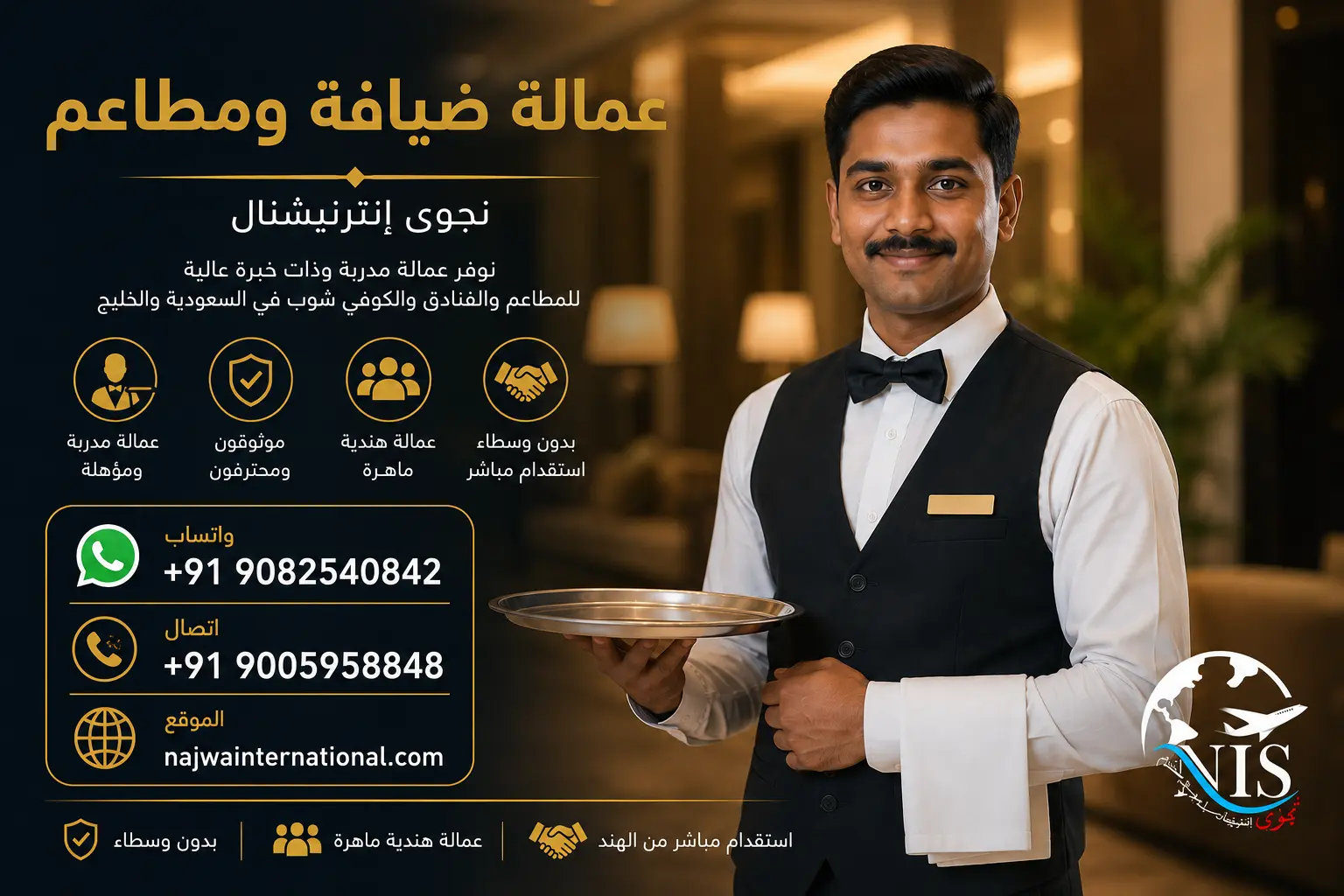 عمال ضيافة ومطاعم