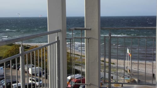 Blick in Balkonecke