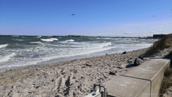 Hochwasser und Seebrücke