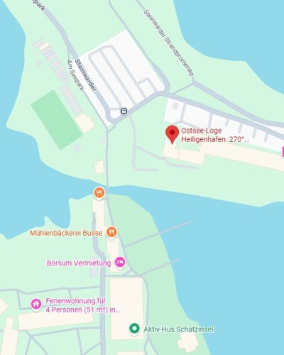 Karte Lage Ferienwohnung Ostsee-Loge Steinwarder