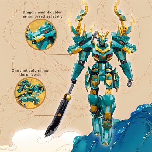 Vue 3 de Csnrhg Green Dargon Robot