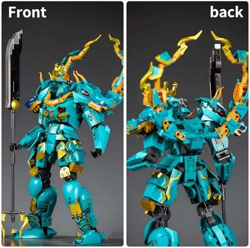 Vue 5 de Csnrhg Green Dargon Robot