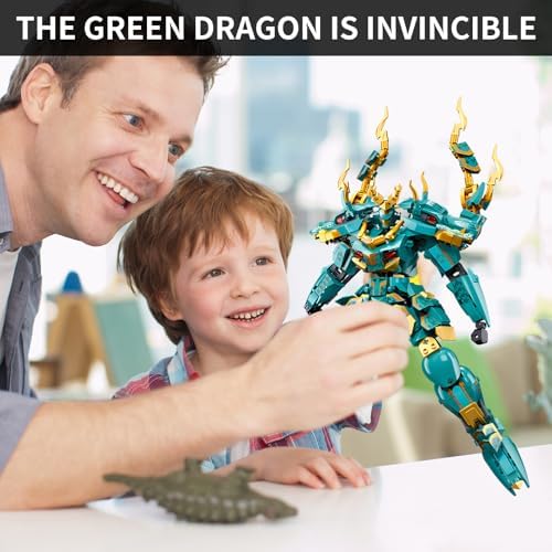 Vue 7 de Csnrhg Green Dargon Robot