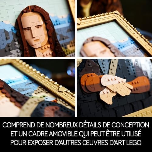 Vue 4 de Lego Art La Joconde