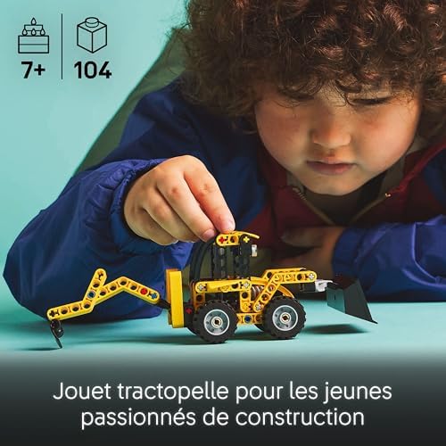 Vue 2 de Lego Technic Le Tractopelle