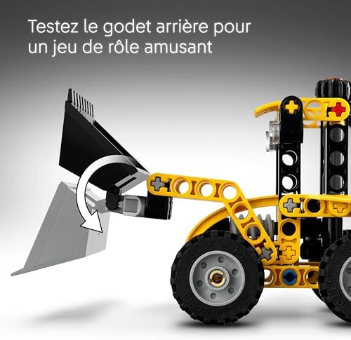 Vue 5 de Lego Technic Le Tractopelle