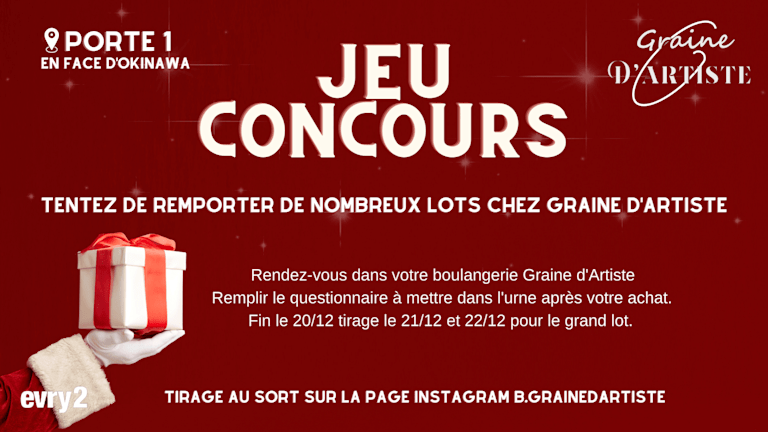 Tentez de gagner des promotions chez Graine d'Artiste !