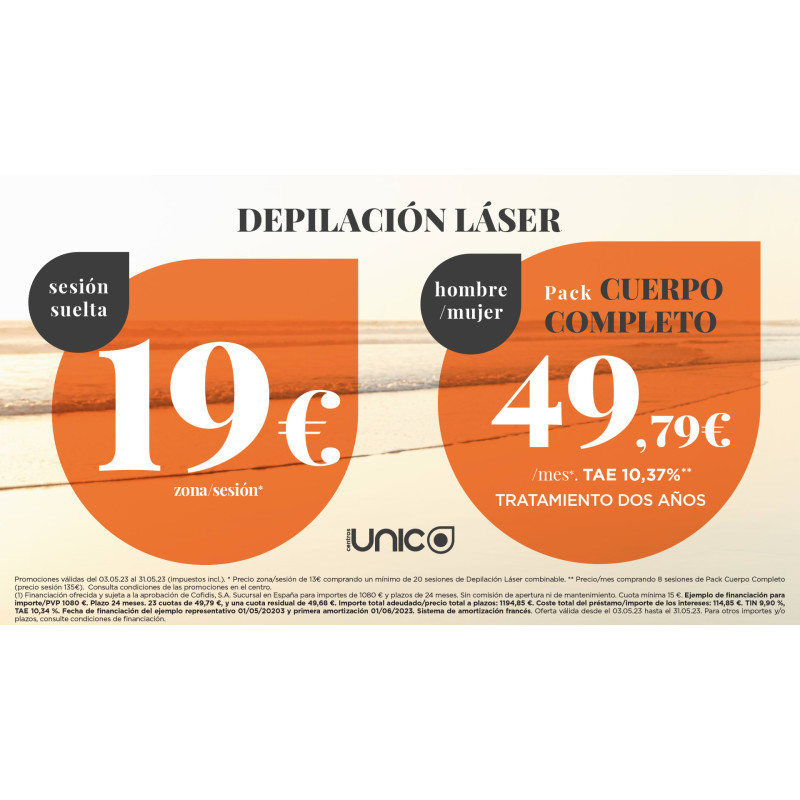 Depilacion laser unico precios hotsell