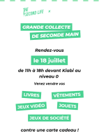 Collecte The Second Life le samedi 18 juillet 2026 !
