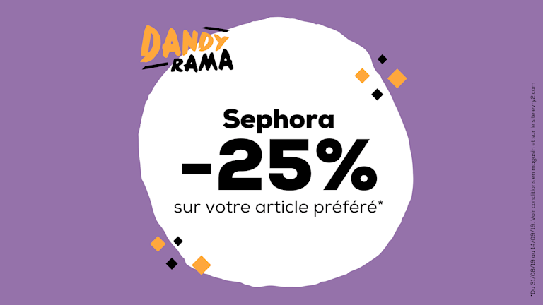 -25% sur votre article préféré*