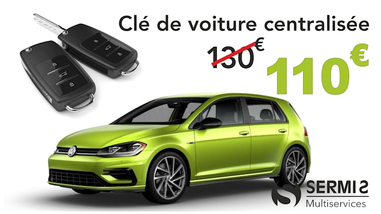 Clé de voiture centralisée