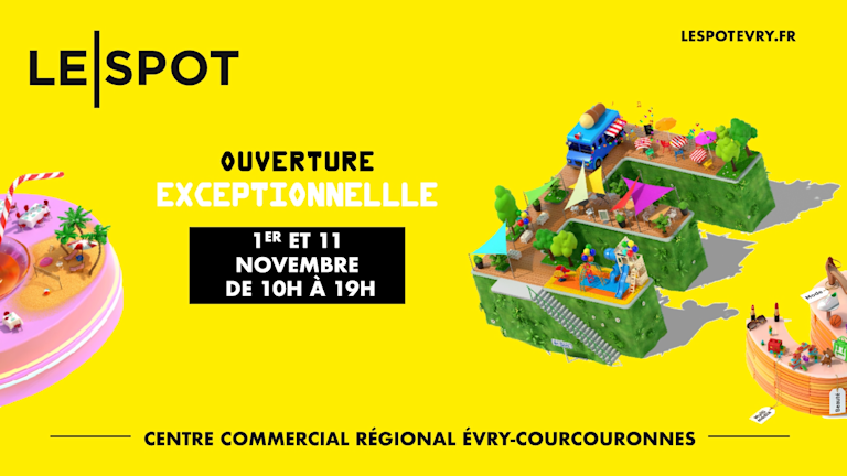 Ouverture exceptionnelle du Spot le 1er et 11 novembre