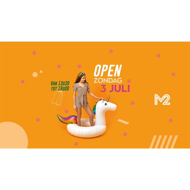 [OPEN ZONDAG] 3 juli 2022 M2 Shopping Center Maasmechelen