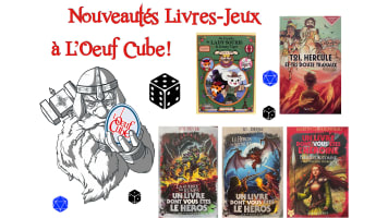 Nouveautés Livres-jeux a emporter partout pour l'été à L'Oeuf Cube Evry !
