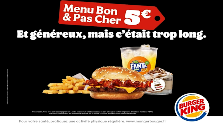 Un menu bon et pas cher