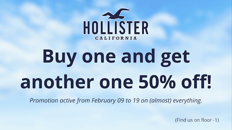 Hollister buy one get one 50 off cheap