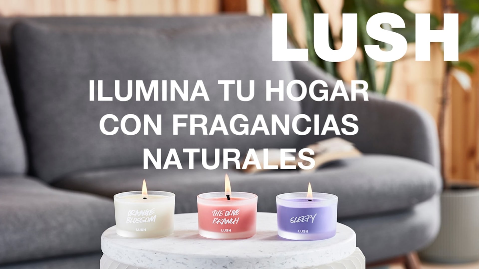 Velas aromáticas vainilla publicitarias