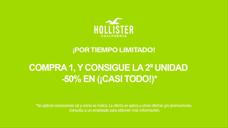 Promociones de hollister shop