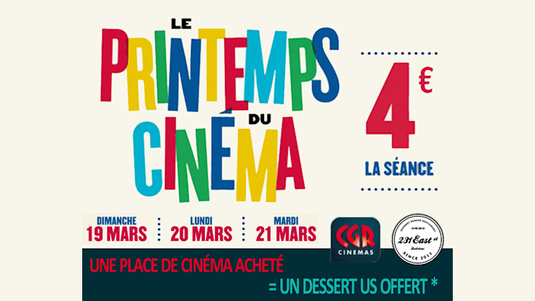 Profitez du Printemps du Cinema !