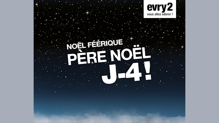 Le Père Noël arrive à Evry2 !