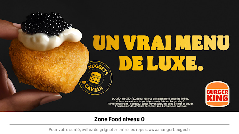 Les nuggets au caviar by Burger King