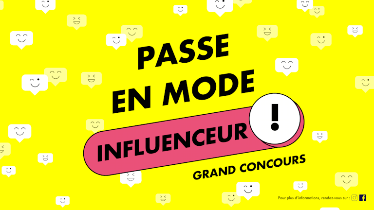 Grand concours influenceurs