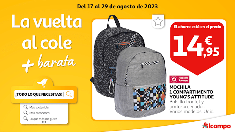 Mochilas alcampo 2020 hot sale