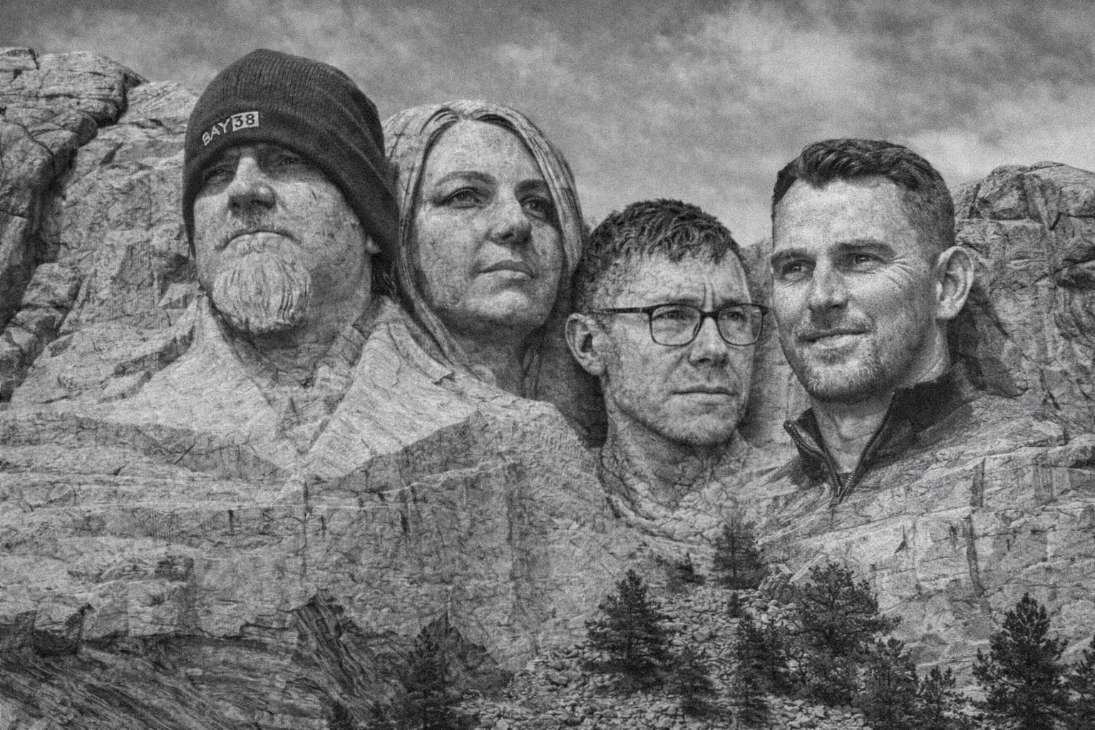 The Clothing House team — carved into Mount Rushmore. Probably a bit much. We're owning it.