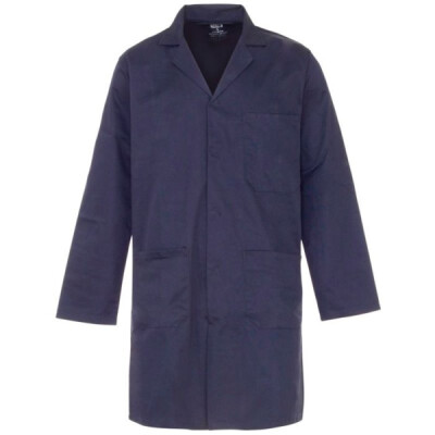 Supertouch Polycotton Lab Coat Work Coveralls - Navy