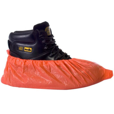 Supertouch Economy CPE Disposable Overshoes - 2000 Pieces - Red