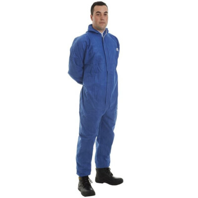 Supertouch Supertex Sms Disposable Coveralls - 50 Pieces - Blue
