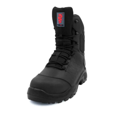 Warrior High Leg Zip Internal Metatarsal Work Boots 3 - Black