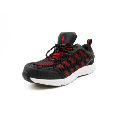 Warrior Kpu/Mesh Work Trainers - Red Black