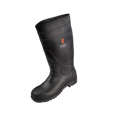 Warrior Safe Toe Work Wellingtons - Black