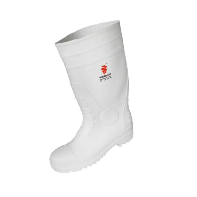Warrior Safe Toe Work Wellingtons - White