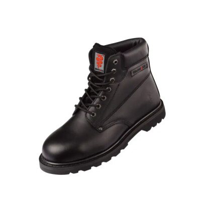 Warrior Welted Work Boots - Black
