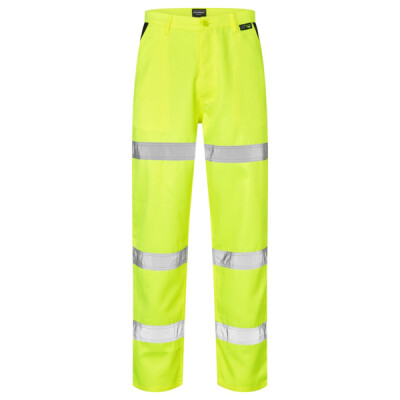 Supertouch Hi Vis 2-Tone Band Trousers - Regular - Yellow