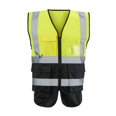 Supertouch Hi Vis 2-Tone Executive Vest - Yellow Black