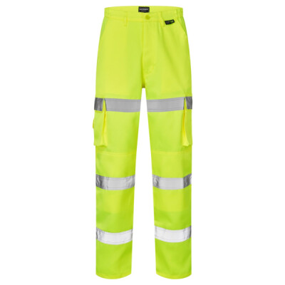 Supertouch Hi Vis Band Combat Trouser - Long - Yellow