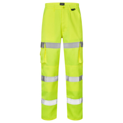 Supertouch Hi Vis Band Combat Trouser - Regular - Yellow