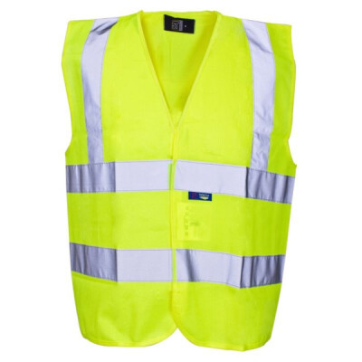 Supertouch Hi Vis Builders Vest - Yellow