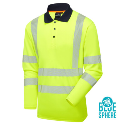 Supertouch Hi Vis Eco Coolmax L/S Polo - Yellow