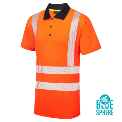 Supertouch Hi Vis Eco Coolmax S/S Polo - Orange