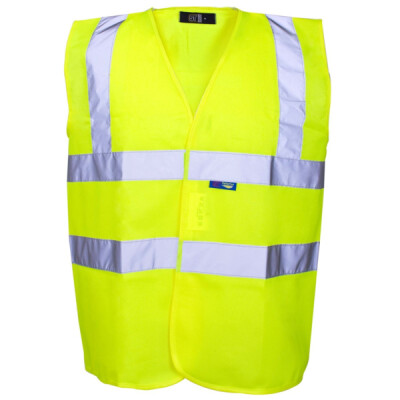 Supertouch Hi Vis Vest - Binding Velcro - Yellow