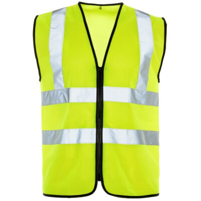 Supertouch Hi Vis Vest - Binding Zip - Yellow