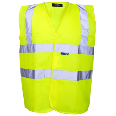 Supertouch Hi Vis X100 Printers Pack Vest - Yellow