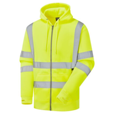 Supertouch Hi Vis Zipped Hoodie - Yellow