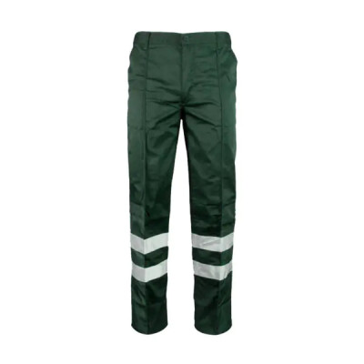 Warrior Hi Vis Ballistic Work Trousers - Bottle Green