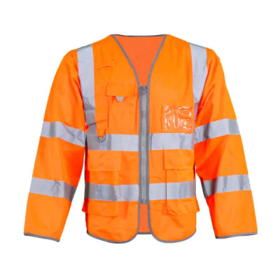Warrior Hi Vis L/S Exec W/C Vest