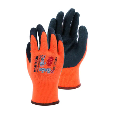 Warrior Thermal Latex Gloves - 120 Pairs - Black